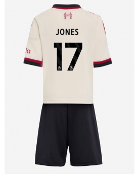 Liverpool Curtis Jones #17 Maglia Gara Trasferta Repliche 2025-26 Bambino Maniche Corte
